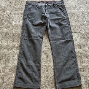 Armani Jeans Men's Charcoal Corduroy Pants